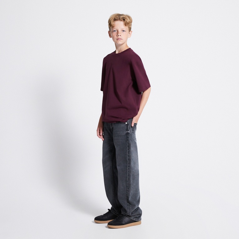 Heavy Tee "William star" Light Burgundy